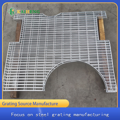 ওয়াকওয়ে 12 &quot;X 24&quot; X 1.5&quot; ফ্যাক্টরি কাস্টমাইজডের জন্য হট ডিপ গ্যালভানাইজড স্টিল গ্রেটিং