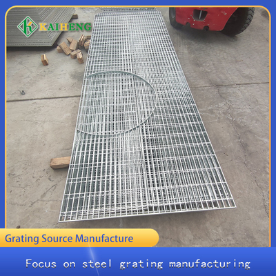 ওয়াকওয়ে 12 &quot;X 24&quot; X 1.5&quot; ফ্যাক্টরি কাস্টমাইজডের জন্য হট ডিপ গ্যালভানাইজড স্টিল গ্রেটিং